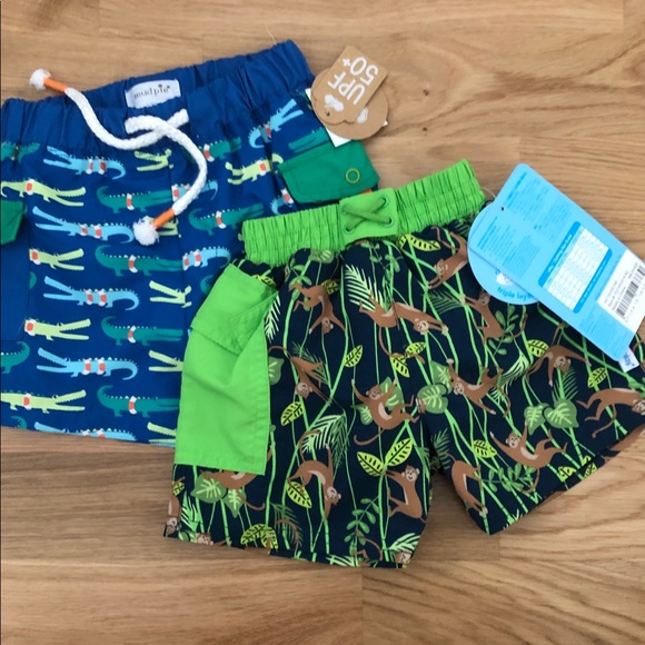 Mud Pie Other - 2 NEW baby boy swim shorts